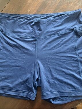 Land’s End Women’s High-Waist Navy Swim Shorts 2X